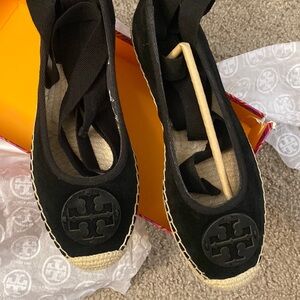 Brand new 	Tory Burch Minnie Ankle Strapped Espadrilles